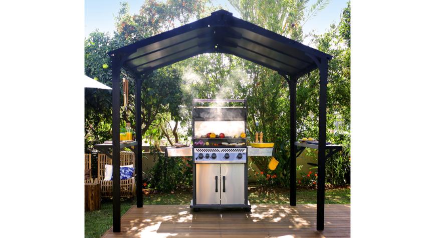 Grillpaviljong BBQ, Austin 2400, antracitgrå